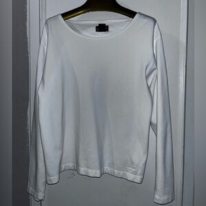 Patagonia White Long Sleeve Women's Top size Large